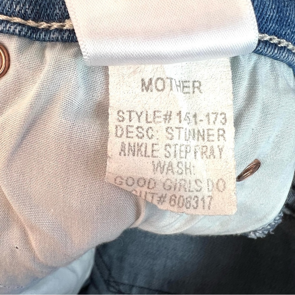 Mother Denim Stunner Zip Jeans In Good Girls Do Size 24 - Picture 14 of 15